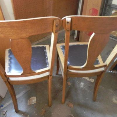LOT 193  LEATHER SEAT CHAIRS