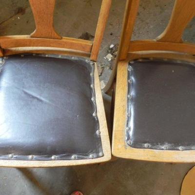 LOT 193  LEATHER SEAT CHAIRS