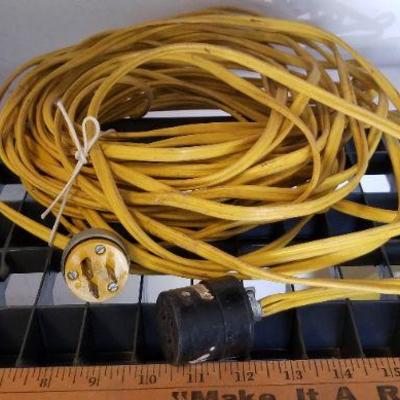 LOT #402: 3-Prong Yellow extension cord