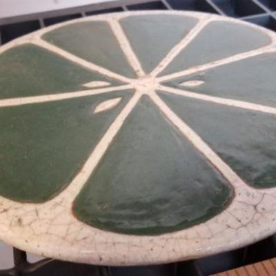 LOT #406: Vintage Mid Century Fruit Themed Hot Plate