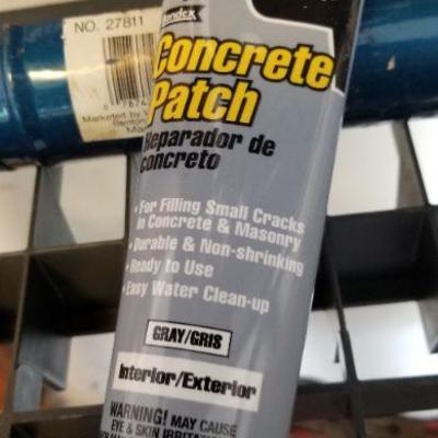 LOT #409: Caulk Gun w/ Tubes of Concrete Patch and Poly Sealant