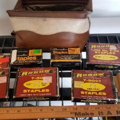 LOT #411: Large Lot of Staples for Stapleguns w/ Storage Bag