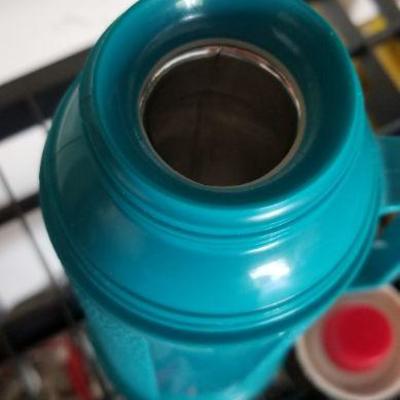 LOT #412: Vintage Mid Century Blue Thermos