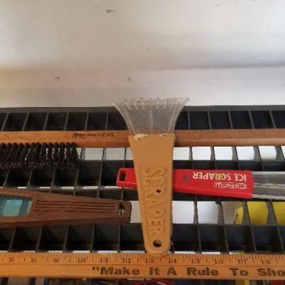 LOT #416: Group of (4) Vintage Ice Scrapers