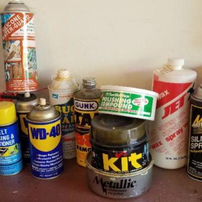 LOT #418: Large Auto Care Bundle (Jet Liquid Wax, GUNK and Silicone Spray Full - others 40-50%)