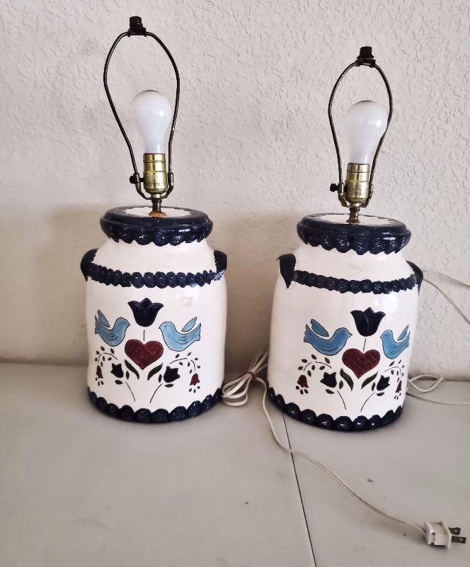 Milk Jug Lamps