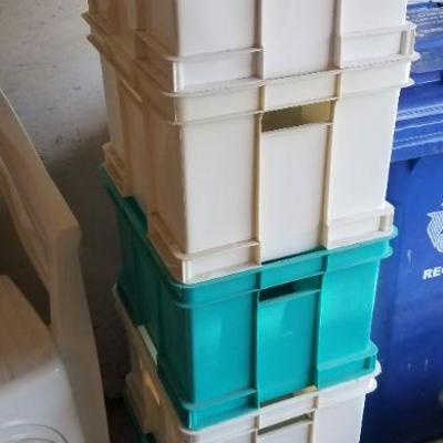 LOT #427: (5) Stackable Boxes 10.5" tall each