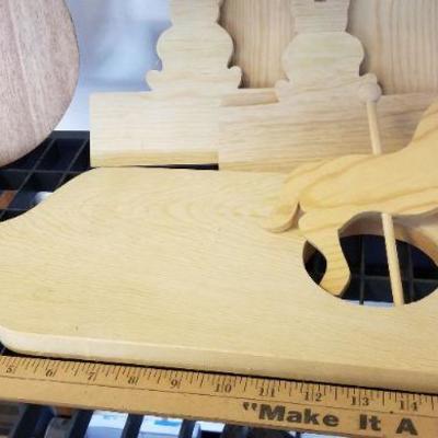 LOT #433: Huge assortment of Wood Craft Supplies