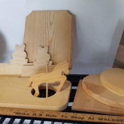 LOT #433: Huge assortment of Wood Craft Supplies