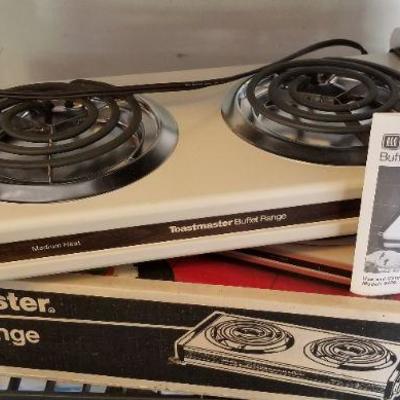 LOT #438: Vintage Toastmaster Buffet Range Cooker Appears Unused