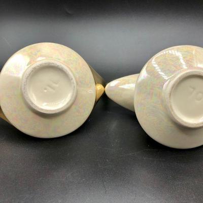 Vintage Iridescent Cream & Sugar Set