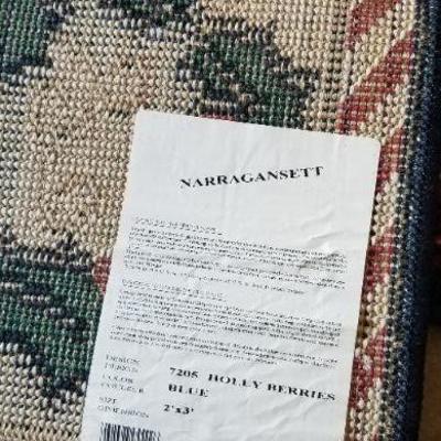 LOT #443: (2) Seasonal Deco Rugs