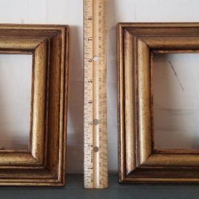 LOT #446: (2) Vintage Wood Frames 8"