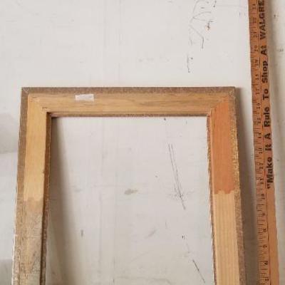 LOT #447: Vintage Deco Wood frame 17"