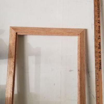 LOT #450: Vintage White Carved Wood Frame 18.5"
