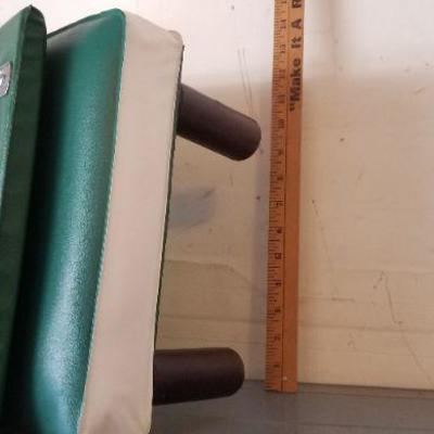 LOT #452: Vintage Green Folding Chair with Legs