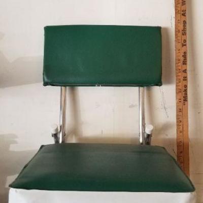 LOT #452: Vintage Green Folding Chair with Legs