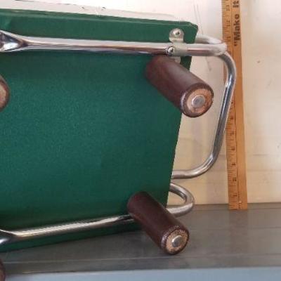 LOT #452: Vintage Green Folding Chair with Legs