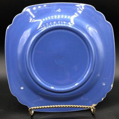 Vintage Unmarked Homer Laughlin Riviera Mauve Blue Plate