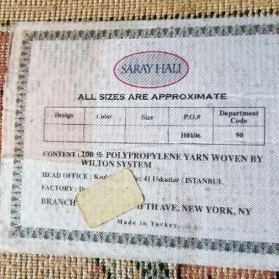 LOT #457: Vintage SARAY HALI Rug