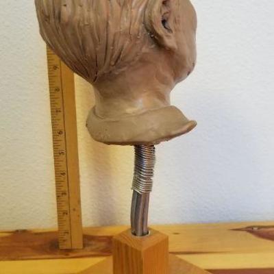 LOT #464: Vintage Hand Sculpted Clay Facial Study (still soft)