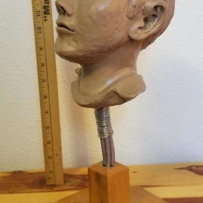 LOT #464: Vintage Hand Sculpted Clay Facial Study (still soft)