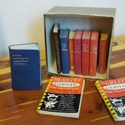 LOT #467: Vintage Group of foreign Language Guide Books