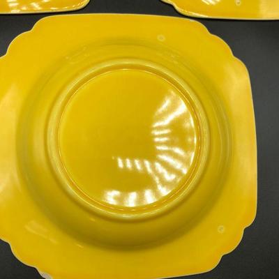 Sunshine Yellow Vintage Homer Laughlin Riviera Soup Bowls