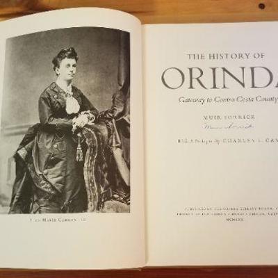 LOT #475: SIGNED History of Orinda Hardback Book