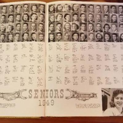 LOT #481: Vintage 1949 Blue Gold University of California Yearbook Hardback 