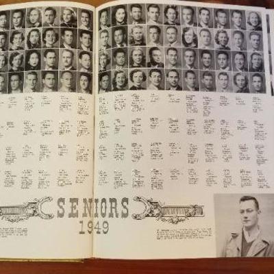 LOT #481: Vintage 1949 Blue Gold University of California Yearbook Hardback 