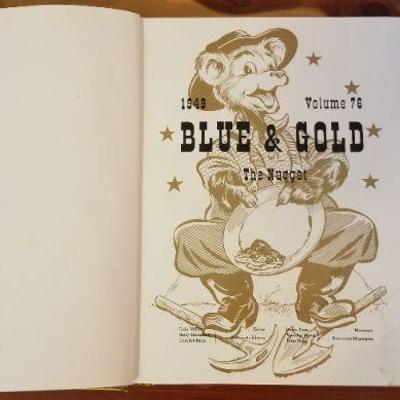 LOT #481: Vintage 1949 Blue Gold University of California Yearbook Hardback 