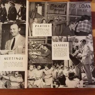 LOT #482: Vintage 1948 Blue Gold University of California Yearbook Hardback