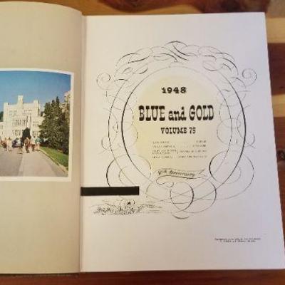 LOT #482: Vintage 1948 Blue Gold University of California Yearbook Hardback