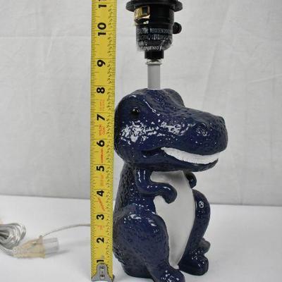 Your Zone Dinosaur Poly Grab & Go Accent Table Lamp. Dented Lampshade