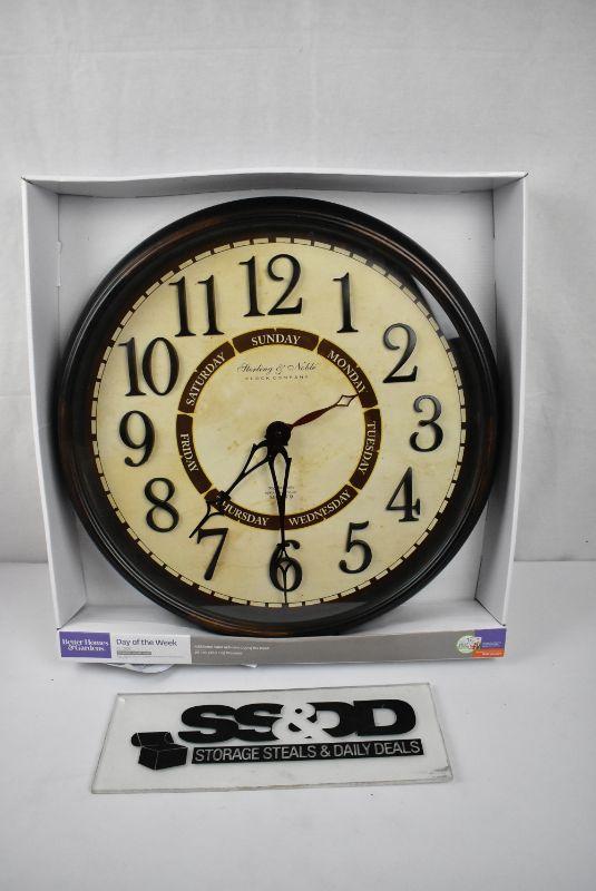 Better Homes & Gardens 20" Calendar Wall Clock. Hands need to be