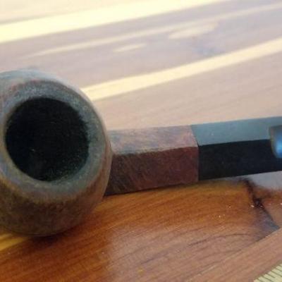 LOT #492: Vintage Wood Smoking Pipe w/ Dual Tip 