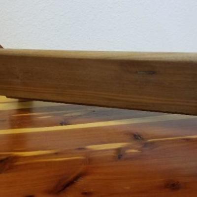 LOT #496: Vintage Mid Century Small Wooden Book Rack