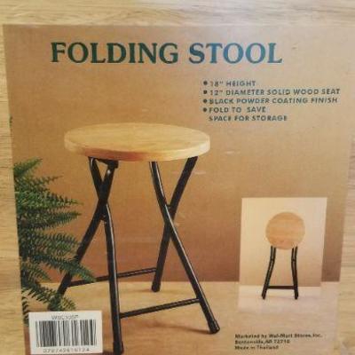 LOT #497: Unused Folding Stool