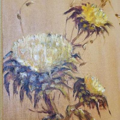 LOT #502: Handpainted Original Art Flower Themed Selection 
