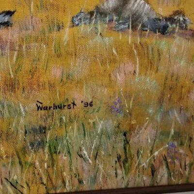 LOT #503: Vintage Handpainted Original Art Lamdscape Selection