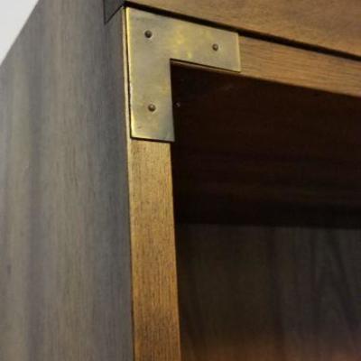 LOT #506: Tall Vintage Solid Wood Bookcase (24"Ã— 13" Ã— 75")
