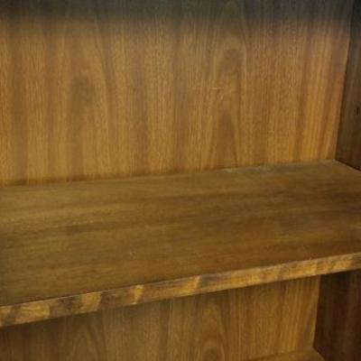 LOT #506: Tall Vintage Solid Wood Bookcase (24"Ã— 13" Ã— 75")