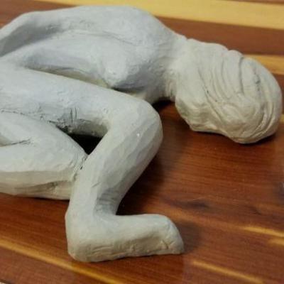 LOT #511: Vintage Clay Sculpture 