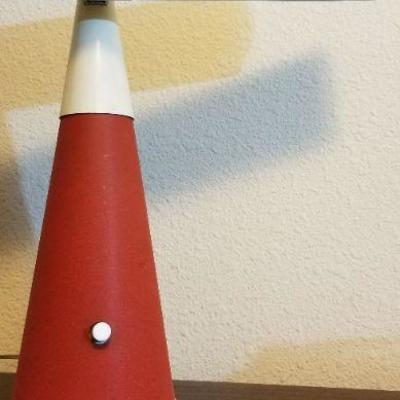 LOT #519: Vintage Mid Century Modern Panasonic Red Desk Lamp