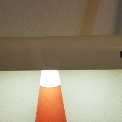 LOT #519: Vintage Mid Century Modern Panasonic Red Desk Lamp