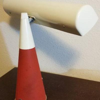 LOT #519: Vintage Mid Century Modern Panasonic Red Desk Lamp