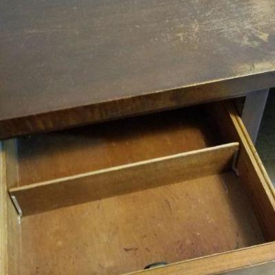LOT #520: Vintage Mid Century Modern Office Desk (â˜† upstairs)