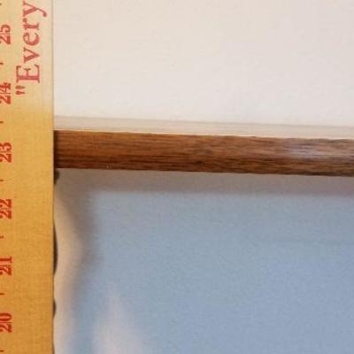 LOT #525: Vintage Brown Spindle Leg Shelf