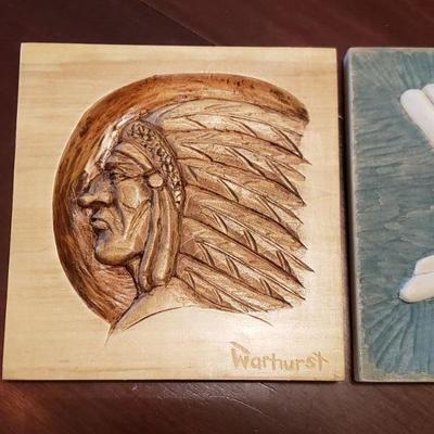 Lot 527: Carved Wood Art